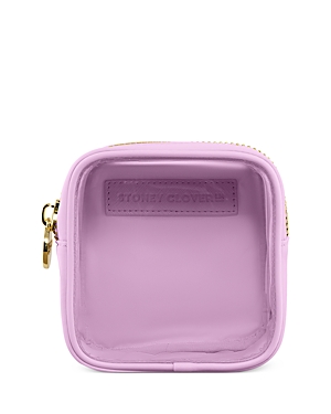 Stoney Clover Lane Clear Front Mini Zip Pouch In Grape