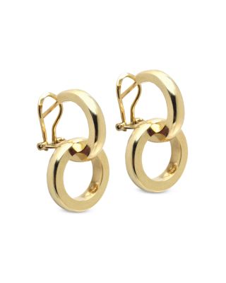 L. Klein - 18K Yellow Gold Duetto Changeable Double Hoop Earrings