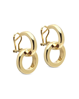 18K Yellow Gold Duetto Changeable Double Hoop Earrings