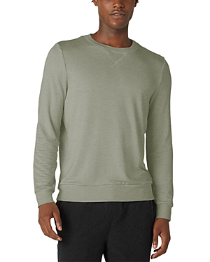 Beyond Yoga Always Beyond Crew Neck Sweatshirt In Gray Sage