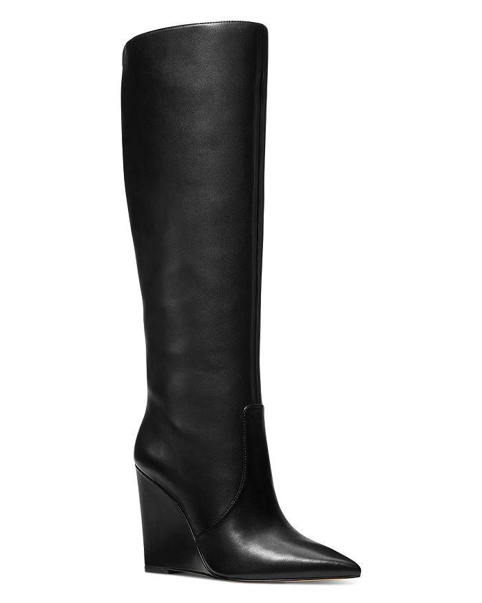 Michael Kors Michael Kors Women's Isra Pointed Toe Wedge Boots ...