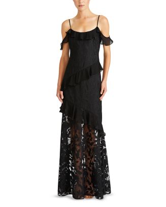 ML Monique Lhuillier Sienna Ruffled Lace Gown | Bloomingdale's Women