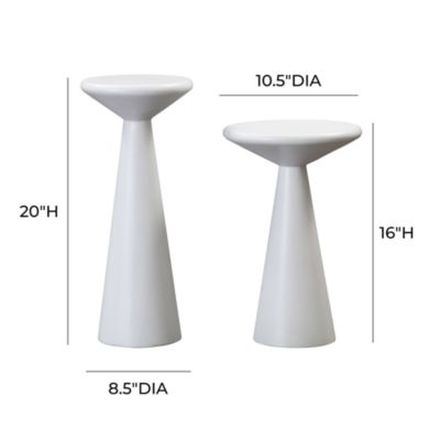  Gianna Concrete Accent Tables - Set of 2
