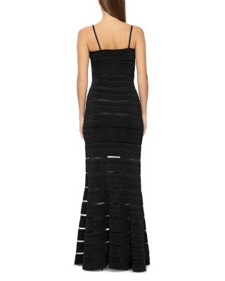 Sleeveless Stitched Bandage Gown