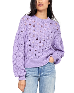 Shop Joie Maeva Knit Wool Sweater In Deep Lavender