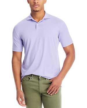 Shop Peter Millar Crown Crafted Ambrose Performance Short Sleeve Polo Shirt In Mountain Blue