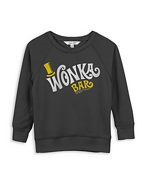 Junk Food Wonka x Junk Food Girls' Wonka Bar Sweatshirt - Little Kid, Big Kid