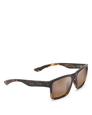 Maui Jim The Flats Polarized Rectangular Sunglasses, 57mm