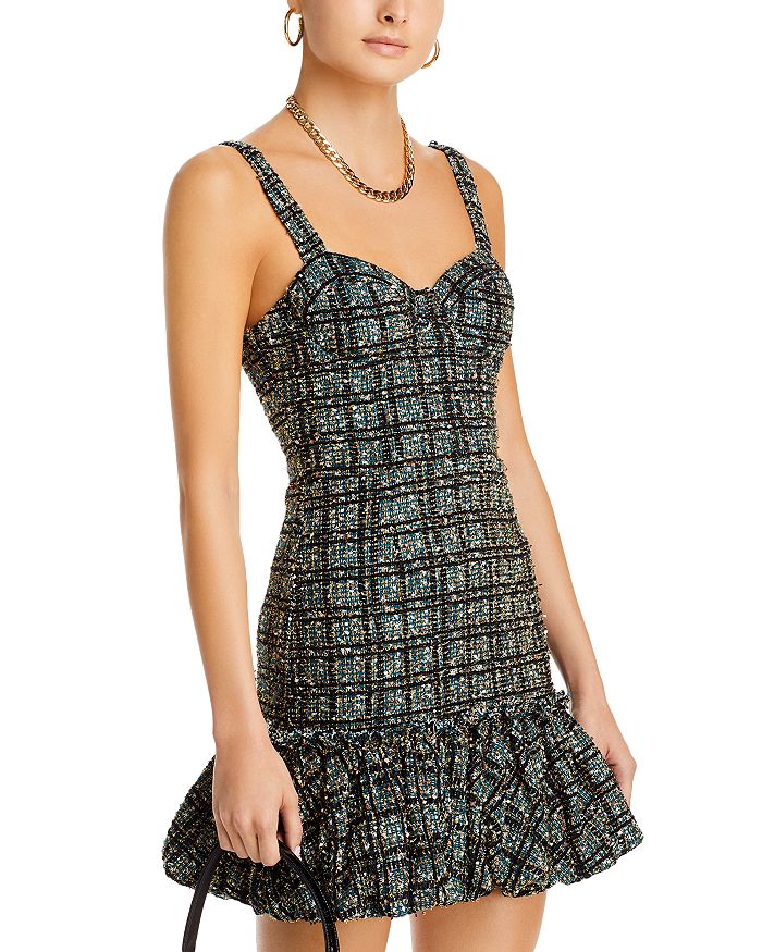 Zip-Up Lurex Tweed Dress - Women - Ready-to-Wear