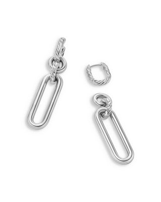 Sterling Silver Lexington Double Link Drop Earrings