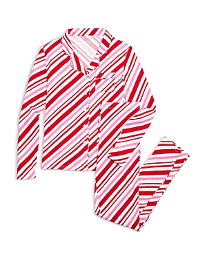 Shop Katiejnyc Girls' Maia Long Sleeved Top & Pants Pajamas Set - Big Kid In Candy Cane