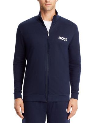 Ease Cotton Logo Print Full Zip Jacket