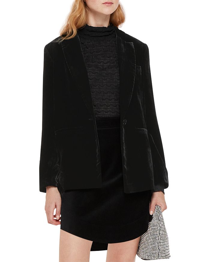 Whistles Olivia Velvet Blazer Bloomingdale's