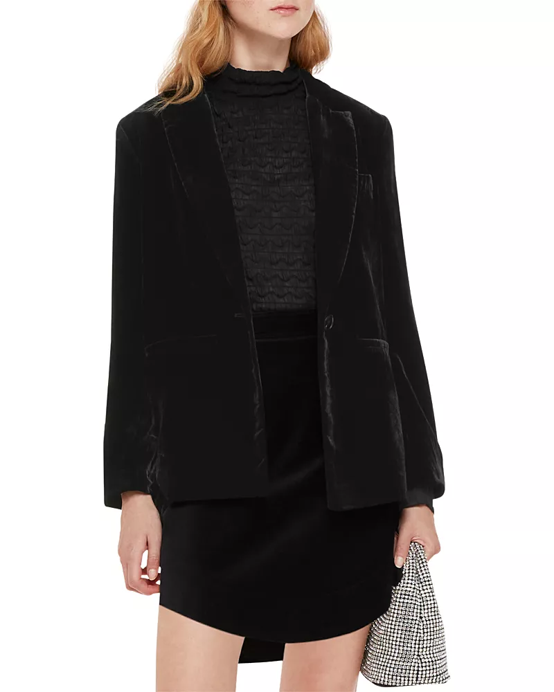 Whistles Olivia Velvet Blazer