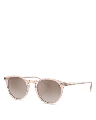 Oliver Peoples N.02 Sun Round Sunglasses, 48mm