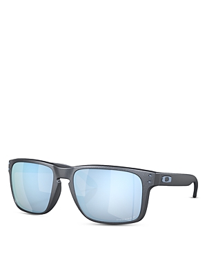 Shop Oakley Holbrook Xl Square Sunglasses, 59mm In Gray/blue Polarized Solid