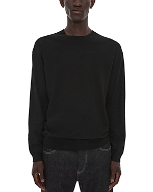 Helmut Lang Fine Gauge Regular Fit Crewneck Sweater In Black