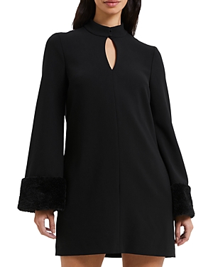 Shop French Connection Sweeter Cutout Sweater Dress In Blackout