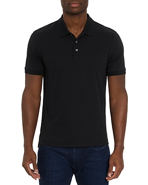 Shop Robert Graham Elias Classic Fit Short Sleeve Polo Shirt In Black