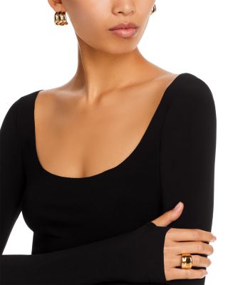 Long Sleeve Side Slit Gown