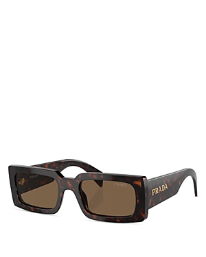 Prada Pillow Sunglasses, 52mm In Brown/brown Solid