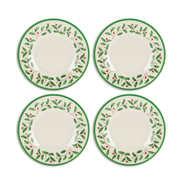 Lenox Holiday 4 Piece Melamine Accent Plate Set Bloomingdale's