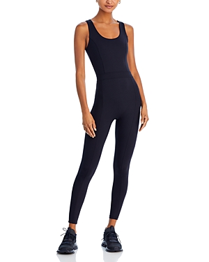 Shop Year Of Ours Ribbed Reformer Onesie Jumpsuit In Black