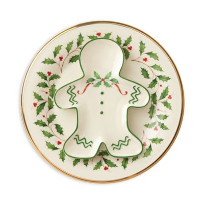 Holiday Gingerbread Man Accent Plate