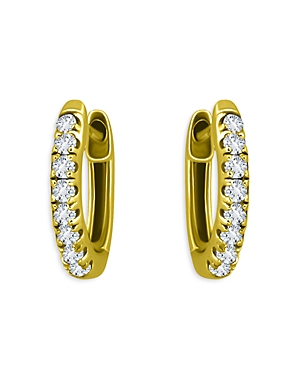 Aqua Round Huggie Hoop Earrings In 18k Gold Over Sterling Silver - 100% Exclusive