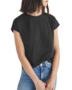 Rag & Bone Women's Slub Cotton T-shirt In Black
