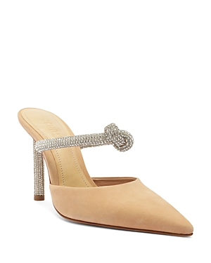 Shop Schutz Women's Pearl Slip On Glam Heel Pumps In Beige