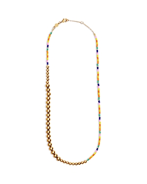 Anni Lu Maybe Baby Beaded Collar Necklace, 15.7-17.2 In Multi/gold