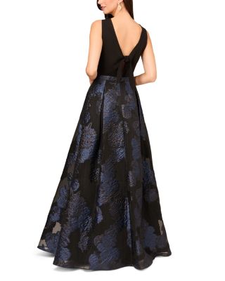 Aidan Mattox Floral Jacquard Gown | Bloomingdale's