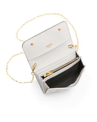 Logo Quilted Leather Chain Wallet