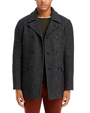 MICHAEL KORS WOOL BLEND DOUBLE BREASTED OVERCOAT