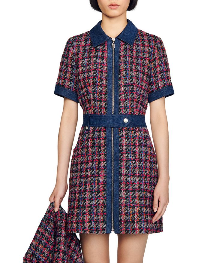 Sandro purple coat online