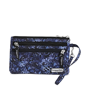 Baggallini Women's Rfid Currency Organizer In Indigo Petal