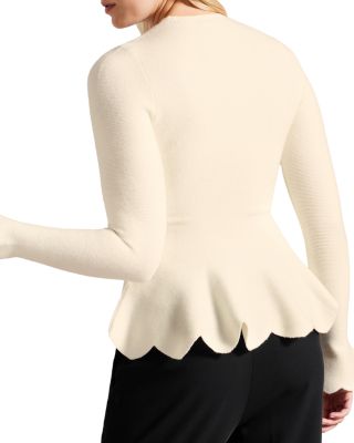 ted baker white peplum dress Ted Baker Nadiie Lace Peplum Detail Dress US 6 NWT $ 439