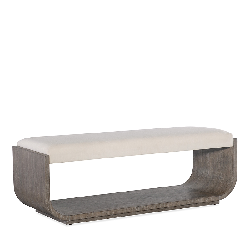 Hooker Furniture Modern Mood Bed Bench In Cream/brown