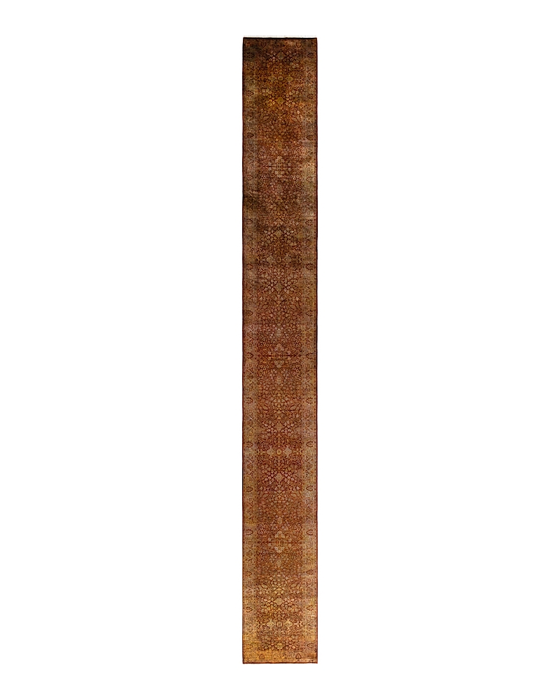 Bloomingdale's Fine Vibrance M1479 Runner Area Rug, 2'7 X 24'1 In Green