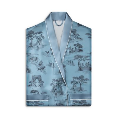 x Sheila Bridges Harlem Toile Silk Robe