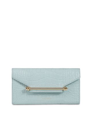 Strathberry Multrees Embossed Leather Chain Wallet | Bloomingdale's ...