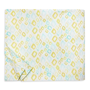 Sferra Geometrico Duvet Cover, Twin In Aqua
