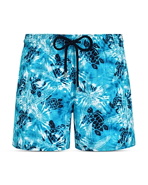 Shop Vilebrequin 5 Swim Shorts In Azure