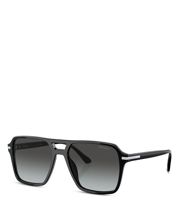 Prada 55mm aviator sunglasses 2025