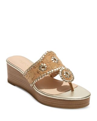 Jack Rogers - Jacks Slip On Whipstitch Platform Wedge Sandals