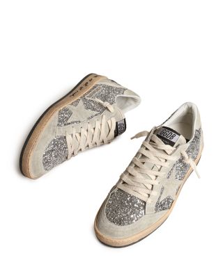 Golden Goose Women's Ball Star Glitter Low Top Sneakers
