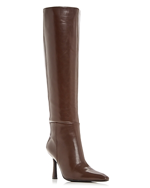 Shop Jeffrey Campbell Women's Sincerely Pointed Toe High Heel Boots In Brown
