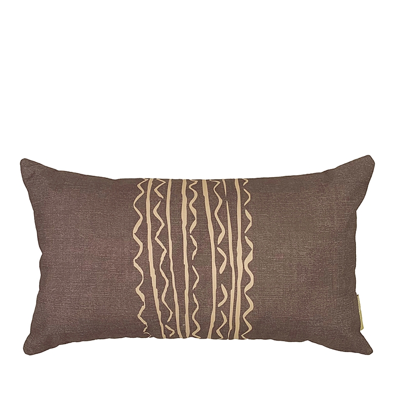 Noho Home Maluhia Decorative Pillow Cover, 12 X 20 In Brown