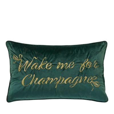 Wake Me For Champagne Decorative Pillow